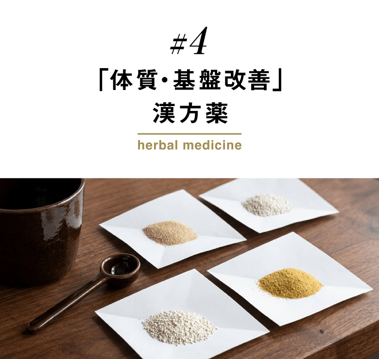 「体質・基盤改善」漢方薬