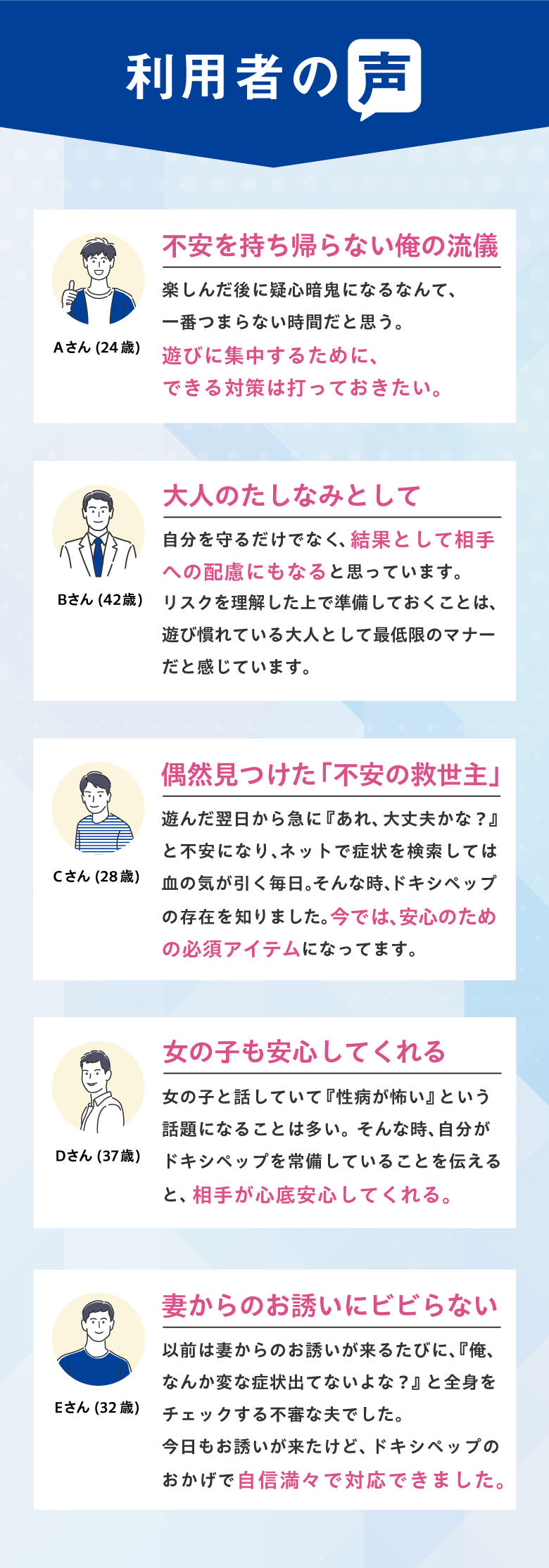 利用者の声