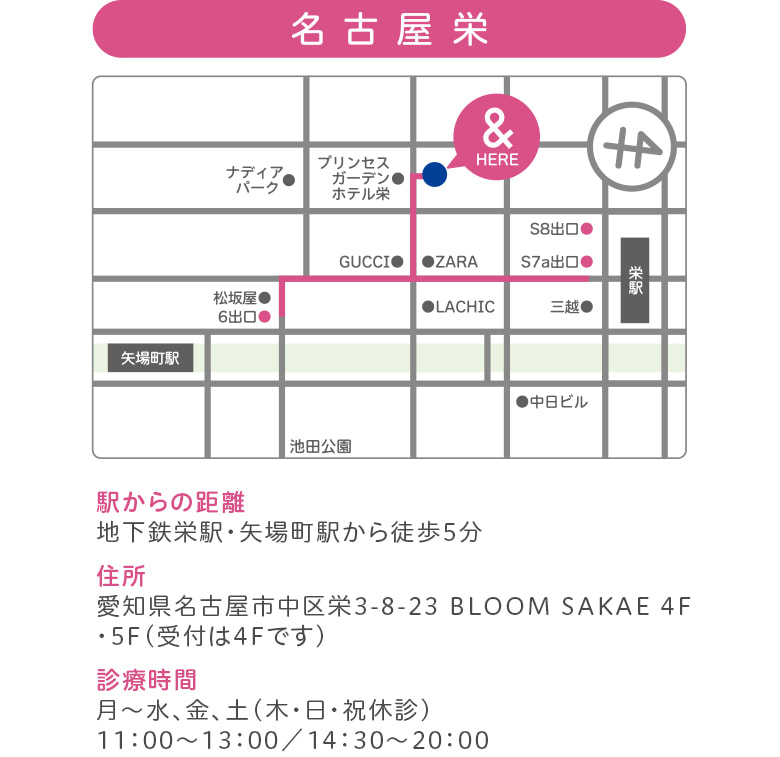 名古屋栄アクセス情報