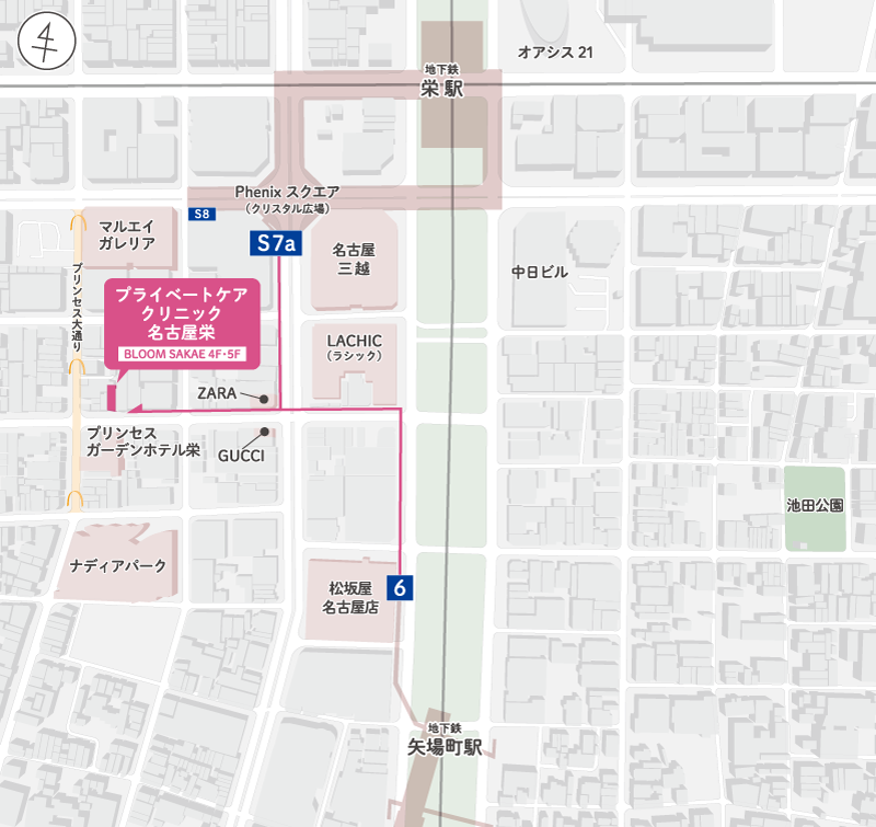 名古屋栄 3Dマップ